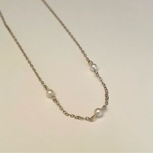 1/20 12k Gold Pearl Choker Necklace